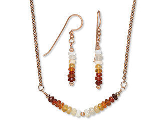 Fire Opal Jewelry Set