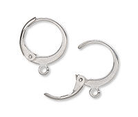 Stainless steel leverback ear wires