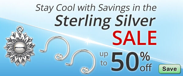 Save on our Sterling Silver Sale with discounts up to 50% off.