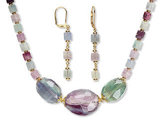 Single-Strand Necklace and Earring Set