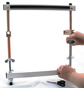 Step 2 - Extending loom to max length
