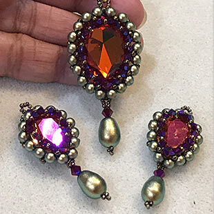 Galadriel Pendant and Earring Set