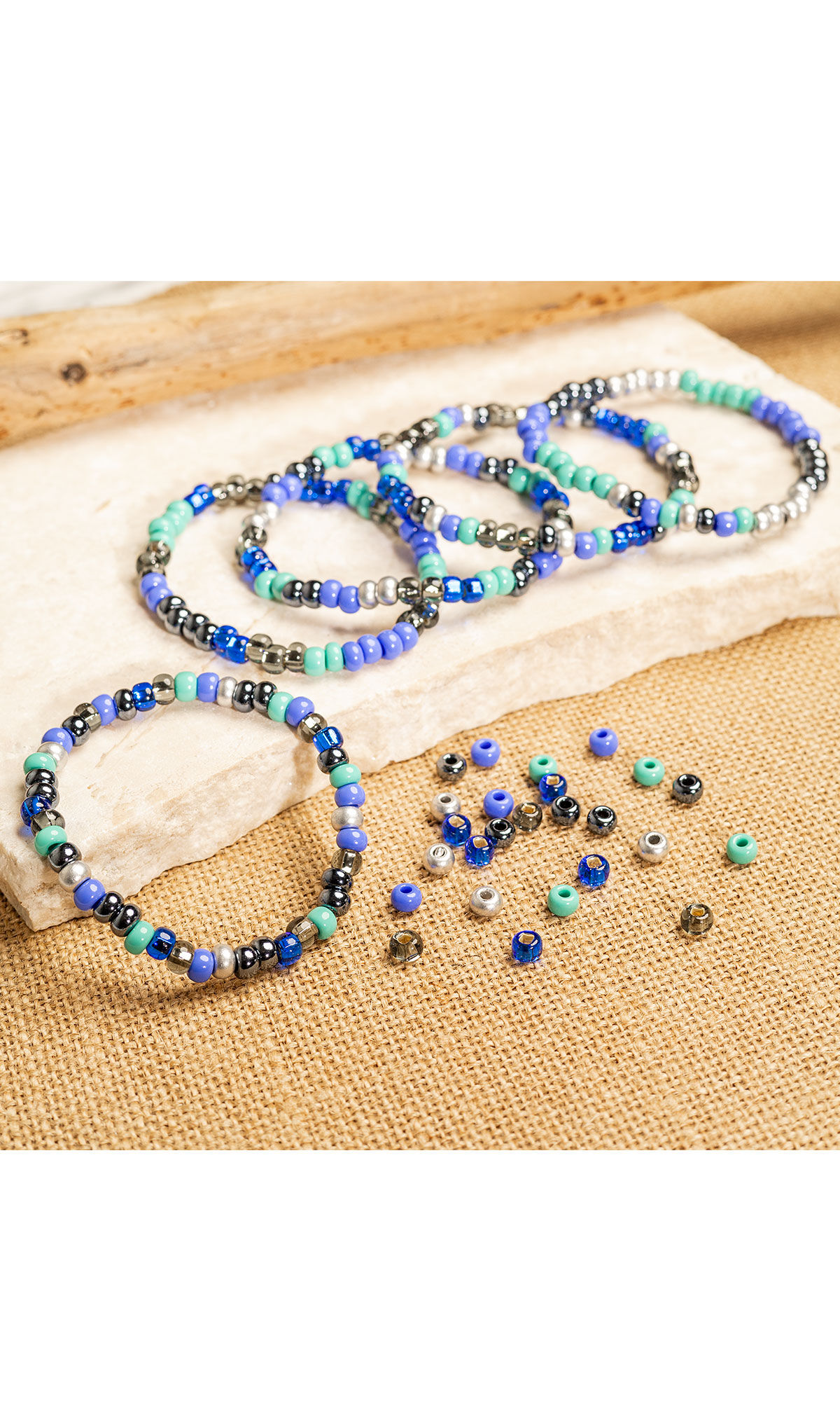 Design Idea RD2J on a stone with beads