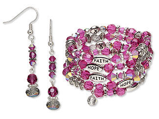 Memory Wire Bracelet and Earring Set