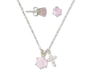 Single-Strand Necklace and Earring Set
