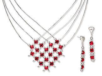 Multi-Strand Necklace and Earring Set