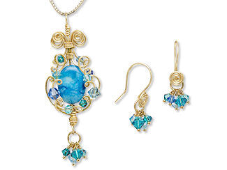 Single-Strand Necklace and Earrings Set