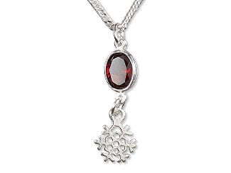 Garnet Holiday Necklace