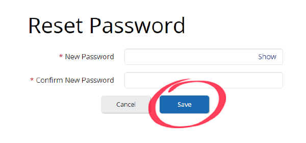 Step 5 screenshot to reset your password
