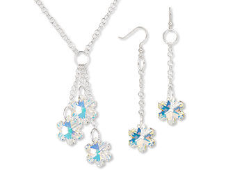 Single-Strand Necklace and Earring Set