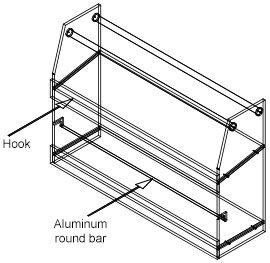 Diagram of organizer assembly