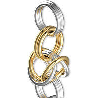 Linked jump rings