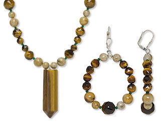 Single-Strand Necklace and Earring Set