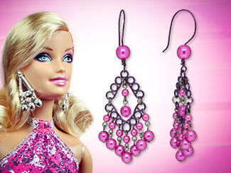 Barbiecore earrings