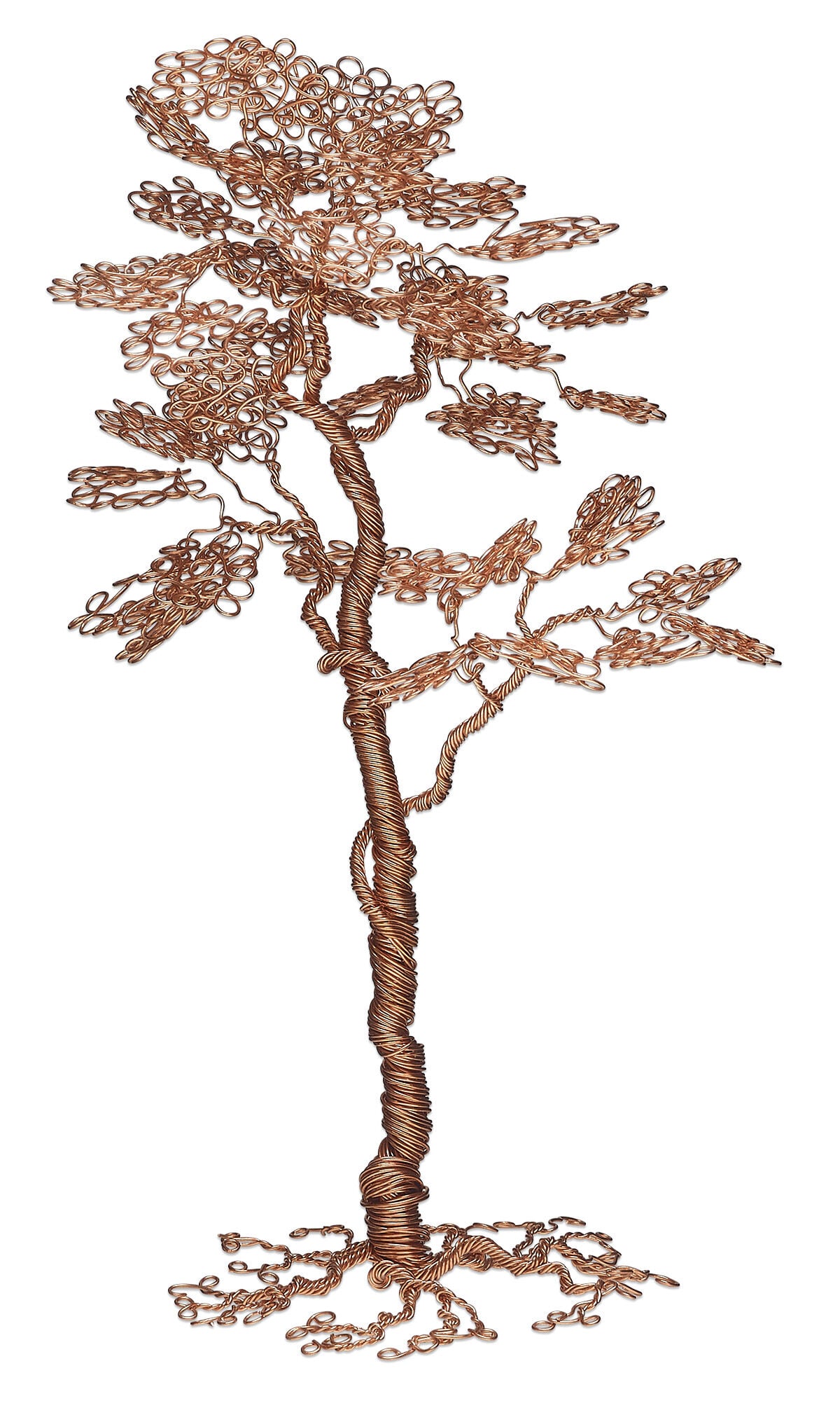 Design Idea S E 2 6 - Copper wire tree includes coils of wire creating roots, trunk, branches and leaves.