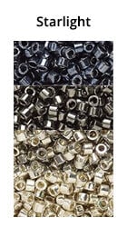 Starlight Monochromatic Ombre seed beads