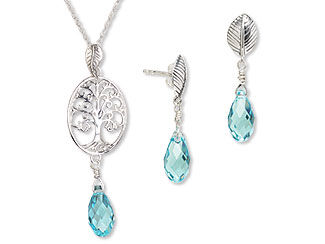 Single-Strand Necklace and Earring Set