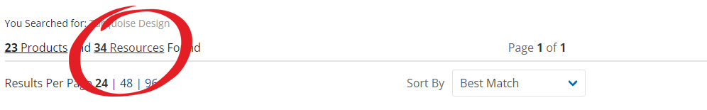 Step 2 screenshot: Click the Resources tab to view your results.