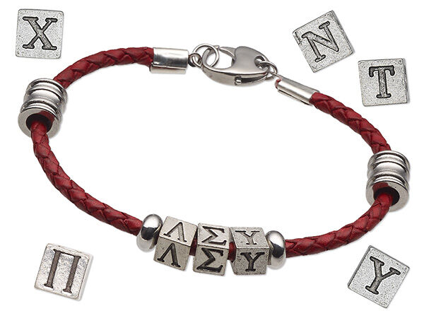 Design Idea PD2P and Greek alphabet beads
