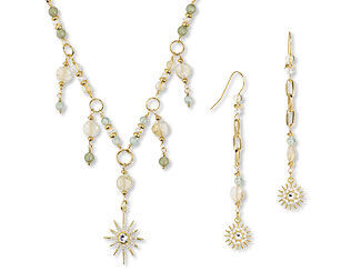 Single-Strand Necklace and Earring Set
