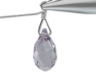 How to Make a Briolette Wrapped Loop