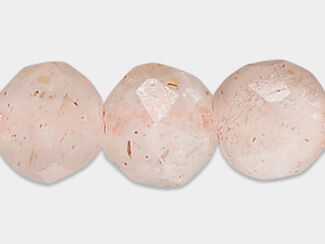 Pink/Peach Moonstone Gemstone Beads
