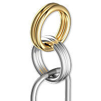 Jump rings on a paperclip