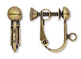 Clip on earring findings