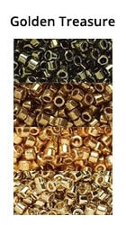 Golden Treasure Monochromatic Ombre seed beads