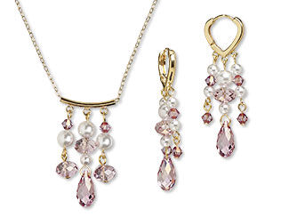 Single-Strand Necklace and Earring Set
