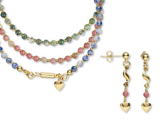 Three-Piece Bracelet and Earring Set