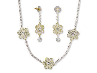 Single-Strand Necklace and Earring Set