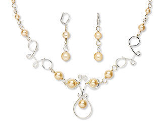 Single-Strand Necklace and Earring Set