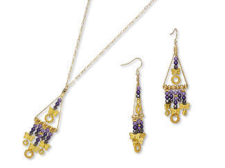 Single-Strand Necklace and Earring Set