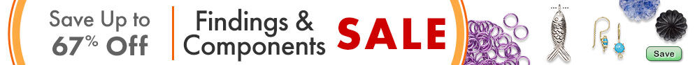 Save on our Findings and Components Sale with discounts up to 67% off.