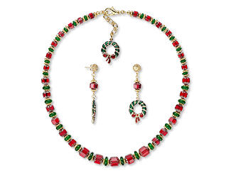 Single-Strand Necklace and Earring Set