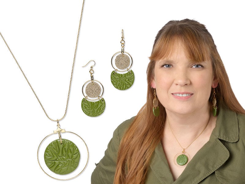 an ornament with polymer clay