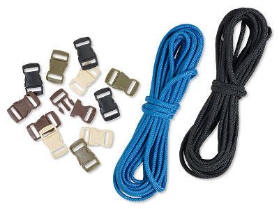 Parachute cord with findings