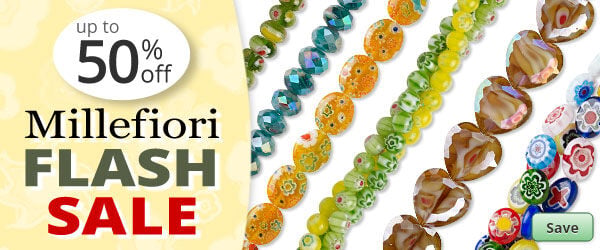 Save on our May Day Millefiori Glass Flash Sale with discounts up to 50% off.