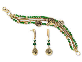 Multi-Strand Bracelet and Earring Set