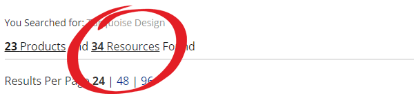 Step 2 screenshot: Click the Resources tab to view your results.