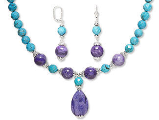 Single-Strand Necklace and Earring Set