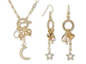 Single-Strand Necklace and Earrings