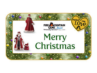 Gift certificate with the text "Merry Christmas"