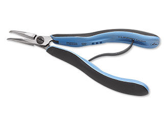Curved chain-nose pliers