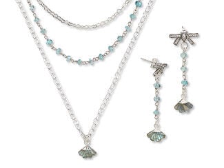 Three-Piece Necklace and Earring Set