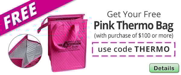 Free Pink FMG Thermo Bag with any purchase of $100 or more. Use the code THERMO at checkout to claim offer. Click for more Details.