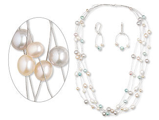 Multi-Strand Necklace and Earring Set