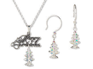 Single-Strand Necklace and Earrings Set