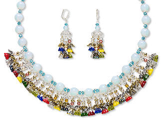 Single-Strand Necklace and Earring Set